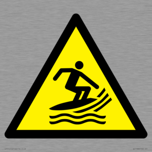 W046 Warning: Surf craft area